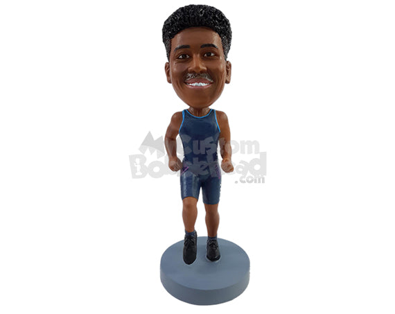 Professional Olympic runner ready to win the race for his country Personalized Bobblehead Professional Olympic runner ready to win the race for his country Personalized Bobblehead